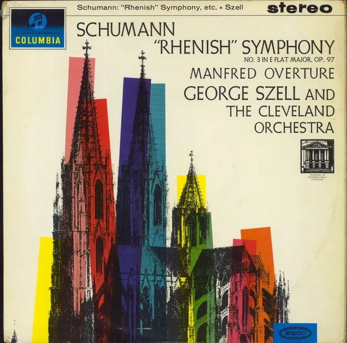 Robert Schumann “Rhenish ” Symphony No. 3 In E Flat Major, Op. 97 UK Vinyl LP