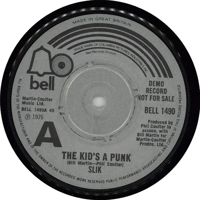 Slik The Kid’s A Punk UK Promo 7 ” vinyl