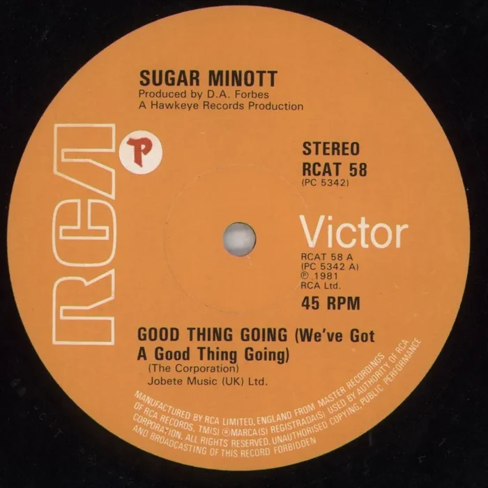 Sugar Minott Good Thing Going UK 12 ” vinyl