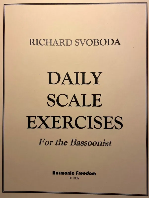 Svoboda, Richard % Daily Scale Exercises – BSN