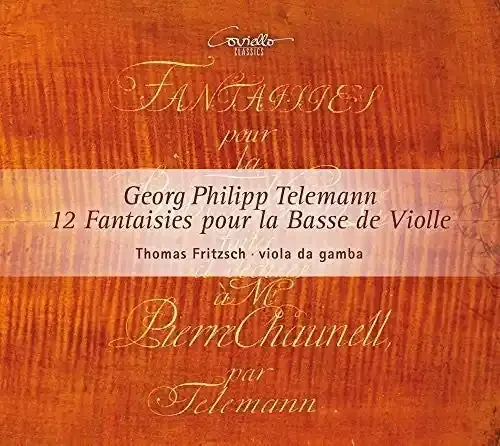 Telemann, Georg / Fritzsch, Thomas Telemann 12 Fantaisies Pour La Basse De Violle – COMPACT DISCS