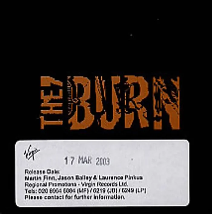 The Burn Drunken Fool UK Promo CD single