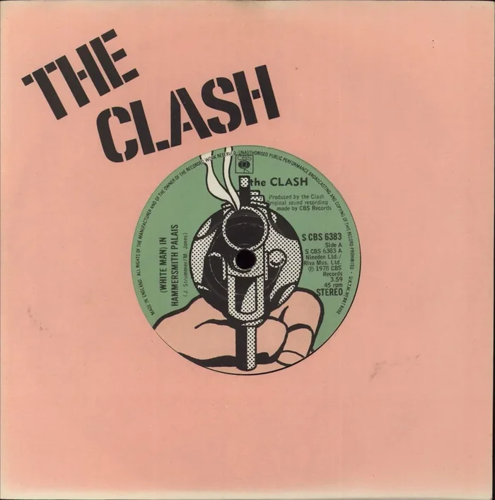 The Clash (White Man) In Hammersmith Palais – Pink – 1st – EX UK 7 ” vinyl