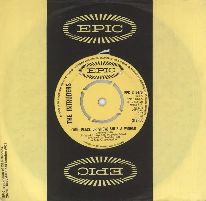 The Intruders (Win, Place Or Show) She’s A Winner UK 7 ” vinyl