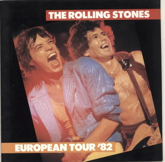 The Rolling Stones European Tour ’82 + Sticker UK Tour programme