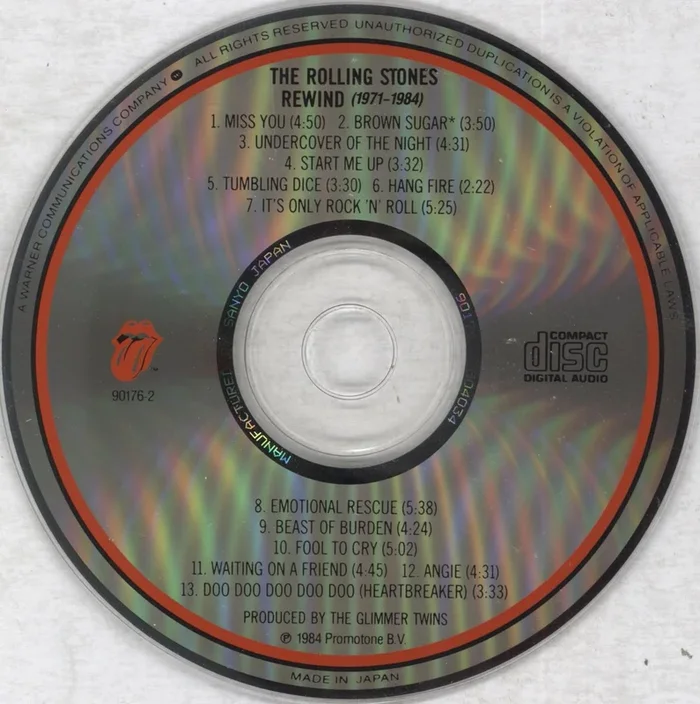The Rolling Stones Rewind (1971-1984) US CD album