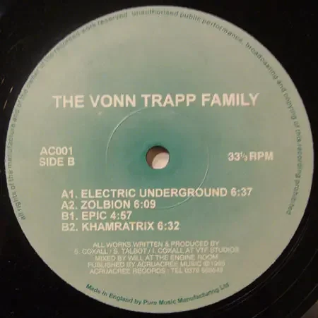 The Vonn Trapp Family – Electric Underground (12″) (Very Good (VG))