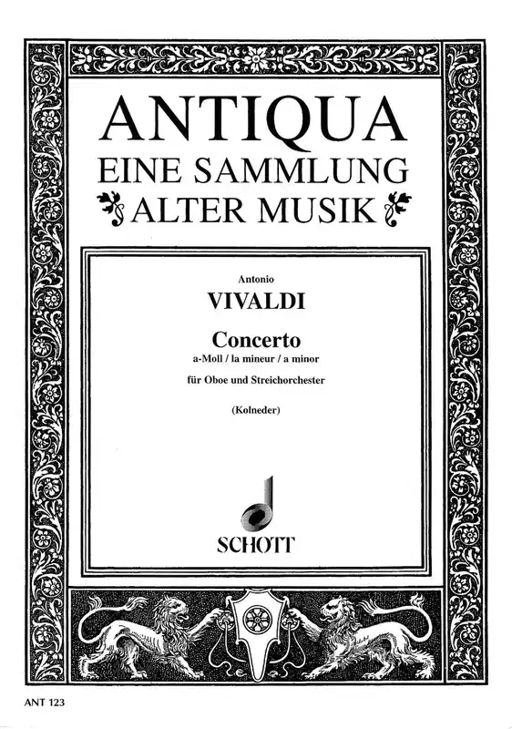 Vivaldi, Antonio % Concerto in a minor, F7 5, RV 461 (score only) – OB/STGS