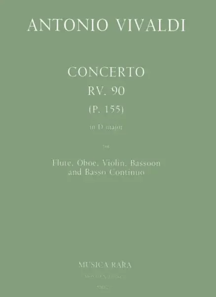 Vivaldi, Antonio % Concerto in D Major “Del Gardellino” F12 9 RV90 – FL/OB/BSN/VLN/PN (Basso Continuo)
