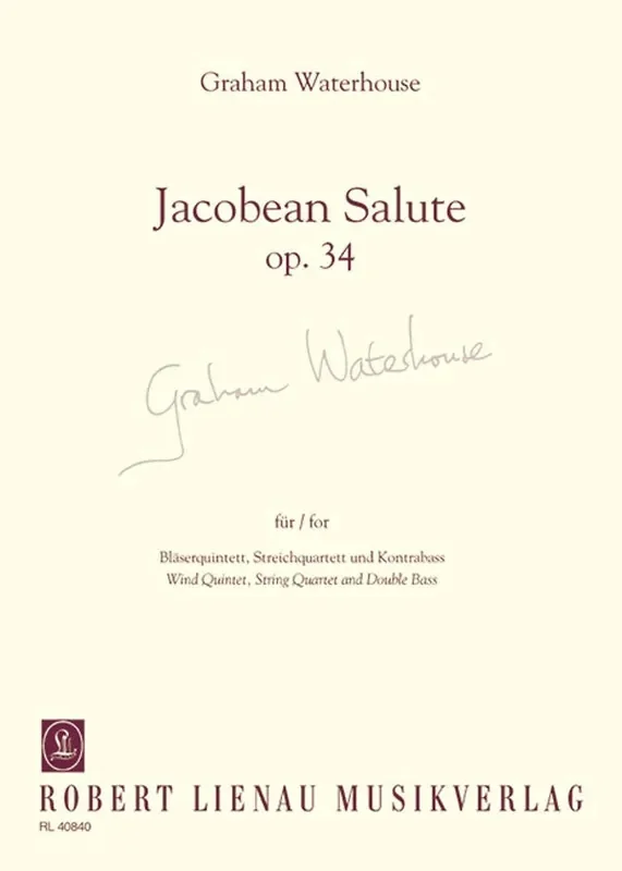 Waterhouse, Graham % Jacobean Salute, op. 34 (score only) – WW5/STG4/KB