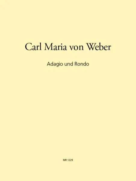 Weber, Carl Maria von % Adagio & Rondo (score & parts)-2CL/2HN/2BSN