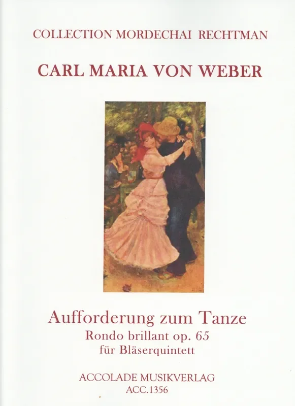 Weber, Carl Maria von % Invitation to the Dance (Rechtman) (score & parts) – WW5
